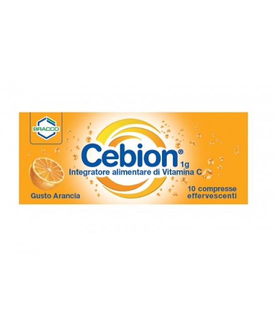CEBION EFFERVESCENTI VITAMINA C ARANCIA 10 COMPRESSE - Farmacia Puddu Baire S.r.l.