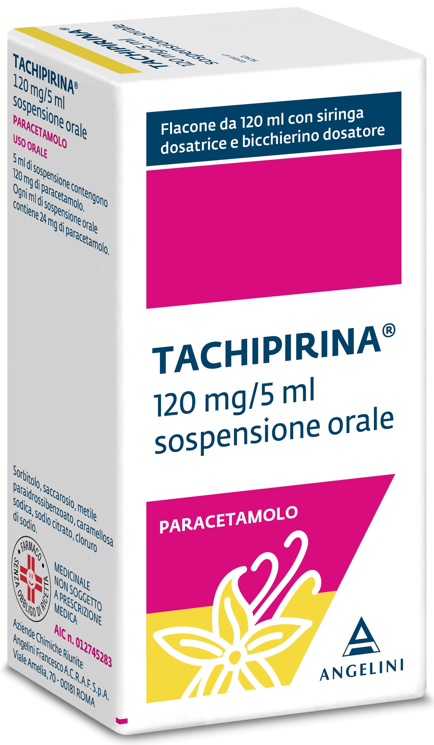 TACHIPIRINA*SOSP 120ML VAN/CAR - Farmacia Puddu Baire S.r.l.