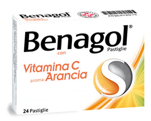 BENAGOL VIT C*24PAST ARANCIA - Farmacia Puddu Baire S.r.l.