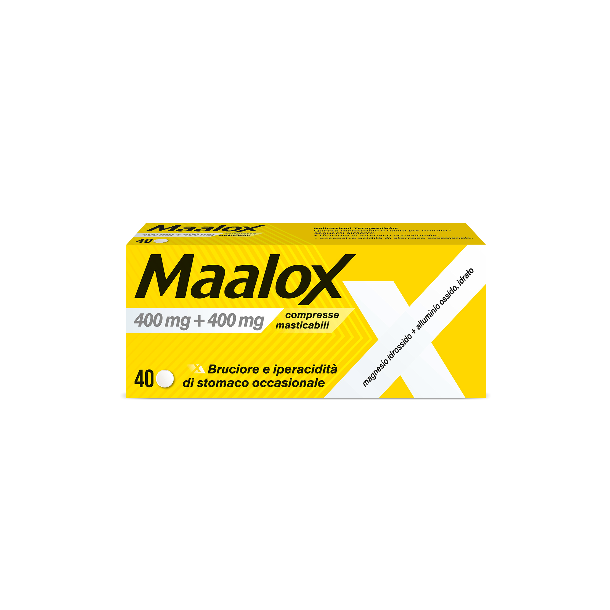 MAALOX*40CPR MAST 400MG+400MG - Farmacia Puddu Baire S.r.l.