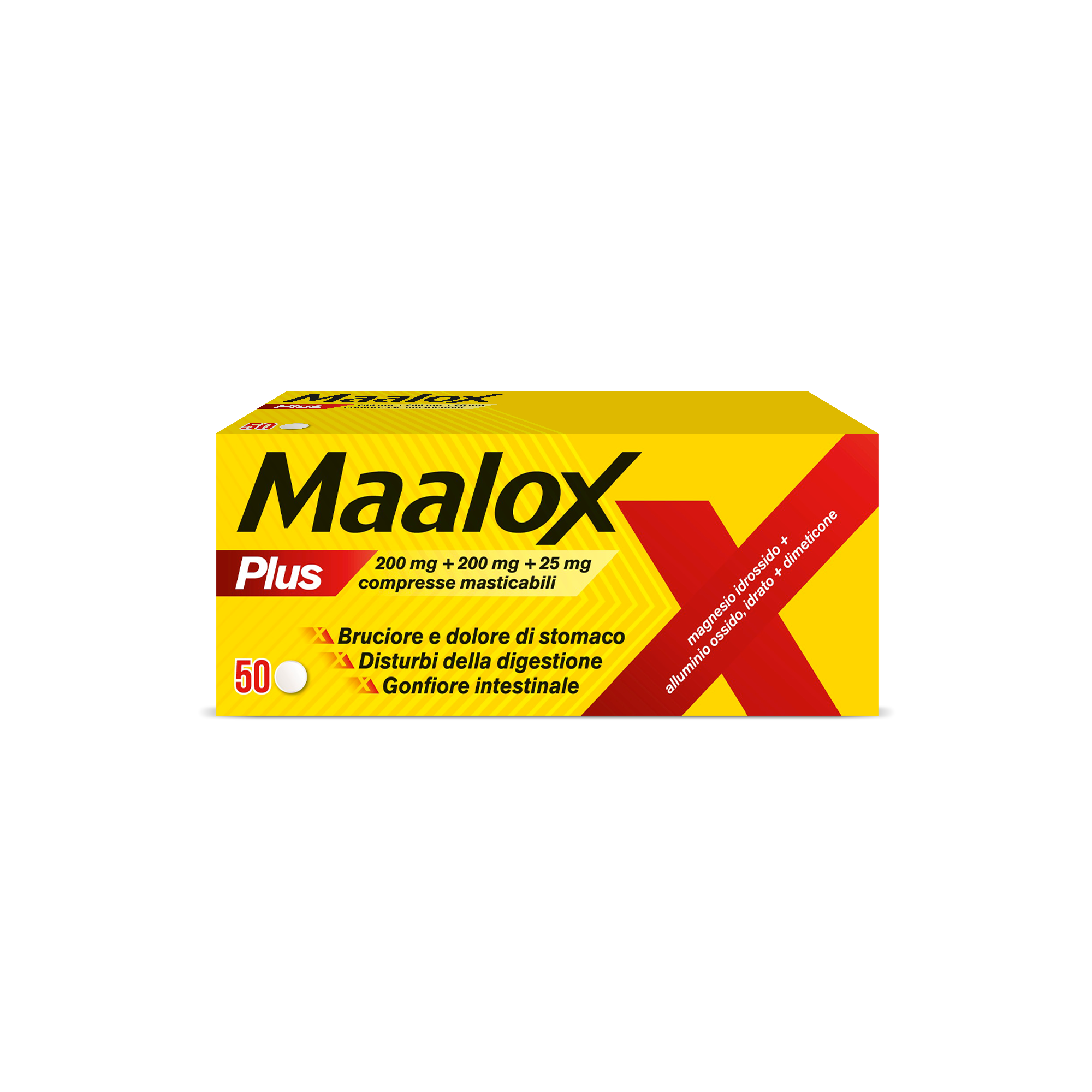 MAALOX PLUS*50CPR MAST - Farmacia Puddu Baire S.r.l.
