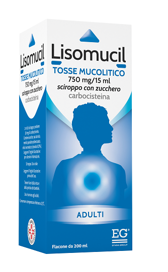 LISOMUCIL TOSSE MUC*AD SCIR 5% - Farmacia Puddu Baire S.r.l.