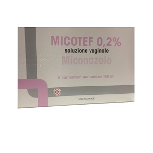 MICOTEF*SOL VAG 5FL 150ML 0,2% - Farmacia Puddu Baire S.r.l.