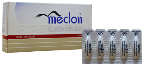 MECLON*10 OVULI VAG 100+500MG - Farmacia Puddu Baire S.r.l.