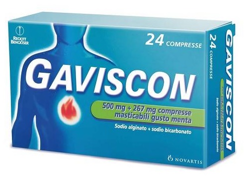 GAVISCON*24CPR MENTA 500+267MG - Farmacia Puddu Baire S.r.l.