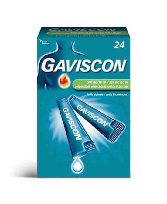 GAVISCON*24BUST 500+267MG/10ML - Farmacia Puddu Baire S.r.l.