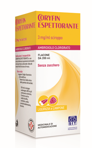 CORYFIN TOSSE ESPETT*SCIR200ML - Farmacia Puddu Baire S.r.l.