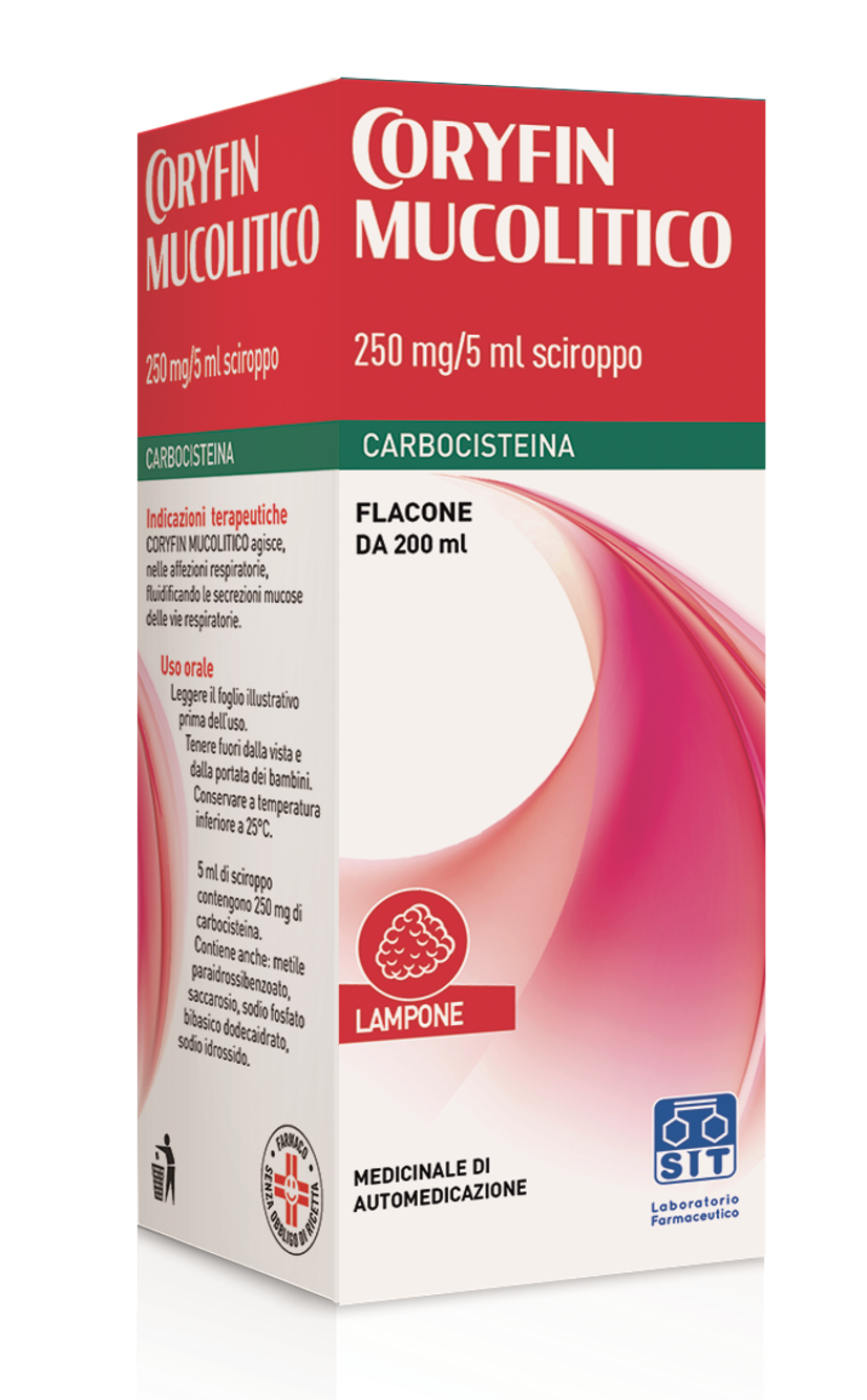 CORYFIN MUCOLITICO*SCIR 200ML - Farmacia Puddu Baire S.r.l.