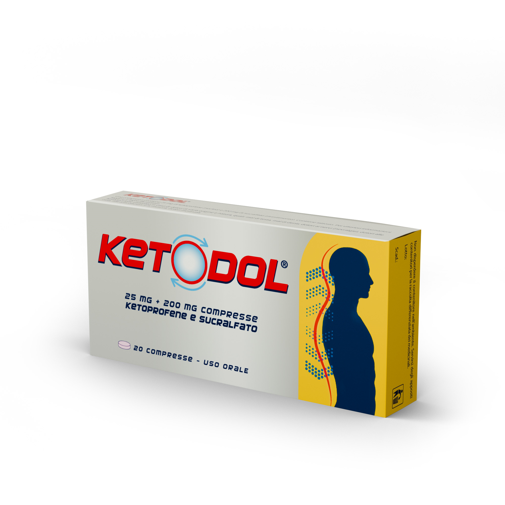KETODOL*20CPR 25MG+200MG - Farmacia Puddu Baire S.r.l.