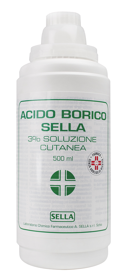 ACIDO BORICO SELLA*3% 500ML - Farmacia Puddu Baire S.r.l.