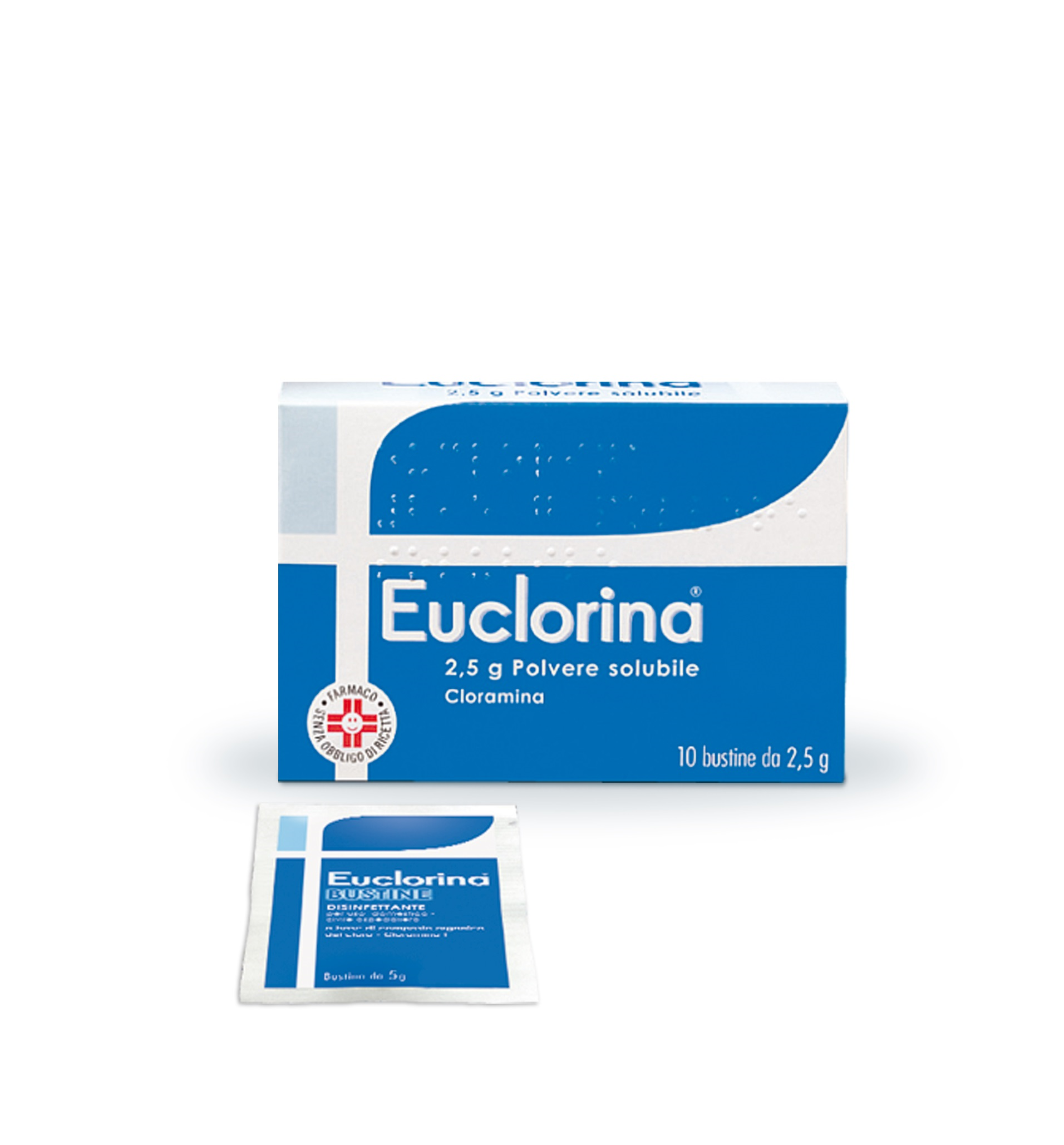 EUCLORINA*POLV SOL 10BUST 2,5G - Farmacia Puddu Baire S.r.l.