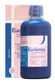 EUCLORINA 2,5%*1FL 500ML - Farmacia Puddu Baire S.r.l.