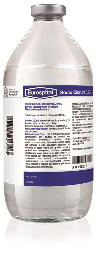 SODIO CLORURO EUROS*0,9% 500ML - Farmacia Puddu Baire S.r.l.