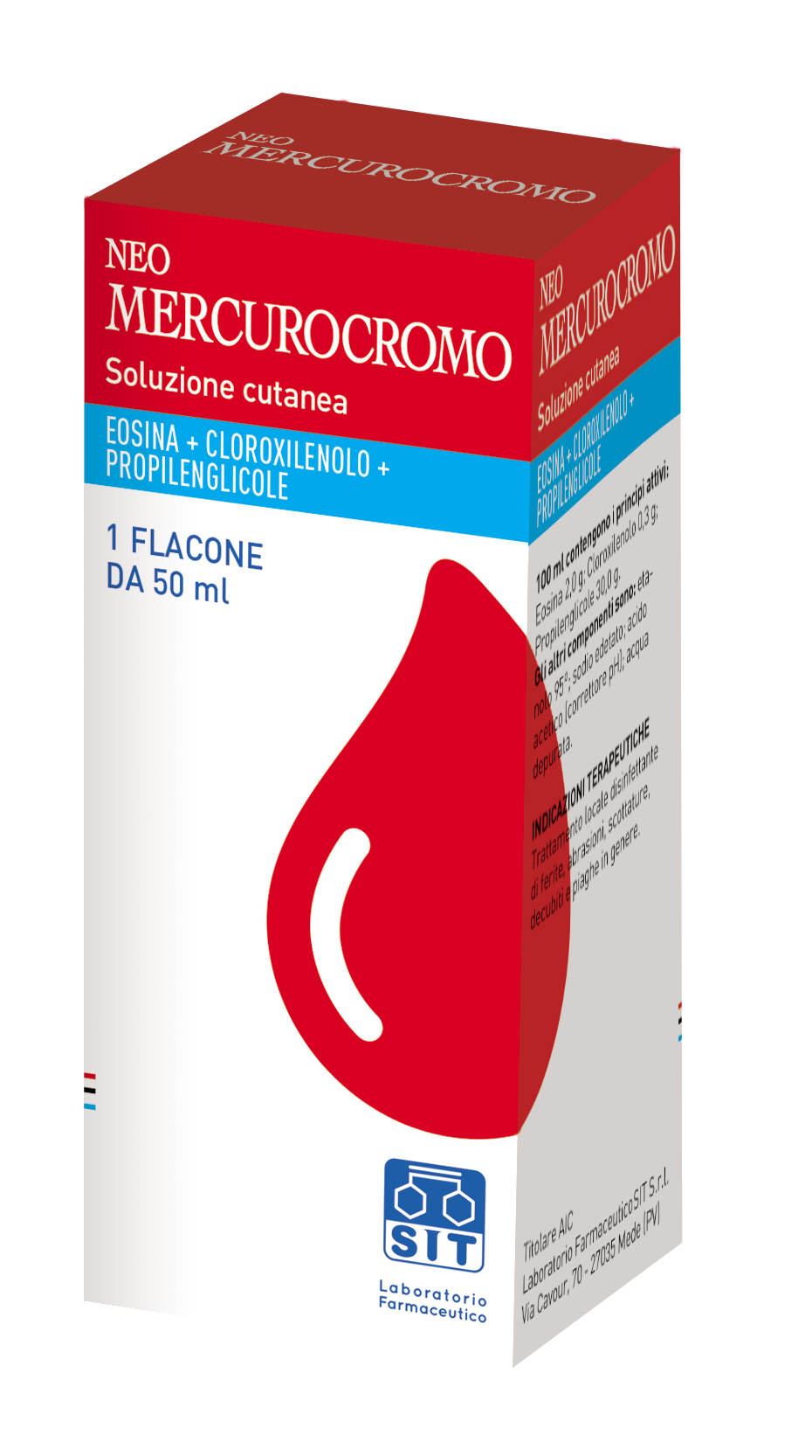 NEOMERCUROCROMO*SOLUZ FL 50ML - Farmacia Puddu Baire S.r.l.