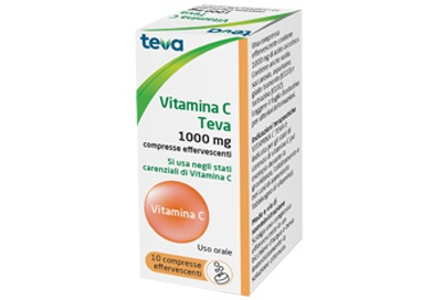 VITAMINA C TEVA*10CPR EFF 1G - Farmacia Puddu Baire S.r.l.