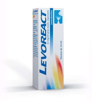LEVOREACT*SPRAY NAS 10ML 0,5MG - Farmacia Puddu Baire S.r.l.