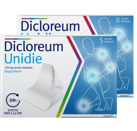 DICLOREUM UNIDIE*5CER 136MG24H - Farmacia Puddu Baire S.r.l.