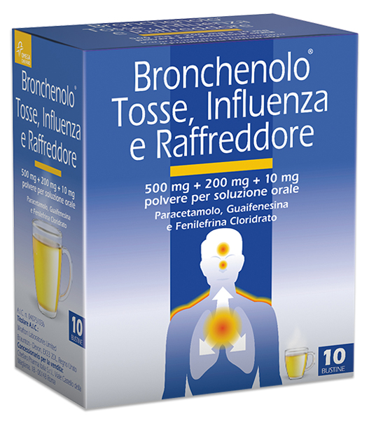 BRONCHENOLO TOSS INFL RAF*10BS - Farmacia Puddu Baire S.r.l.