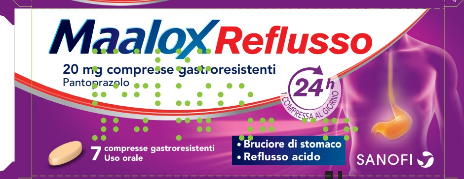 MAALOX REFLUSSO*7CPR 20MG - Farmacia Puddu Baire S.r.l.