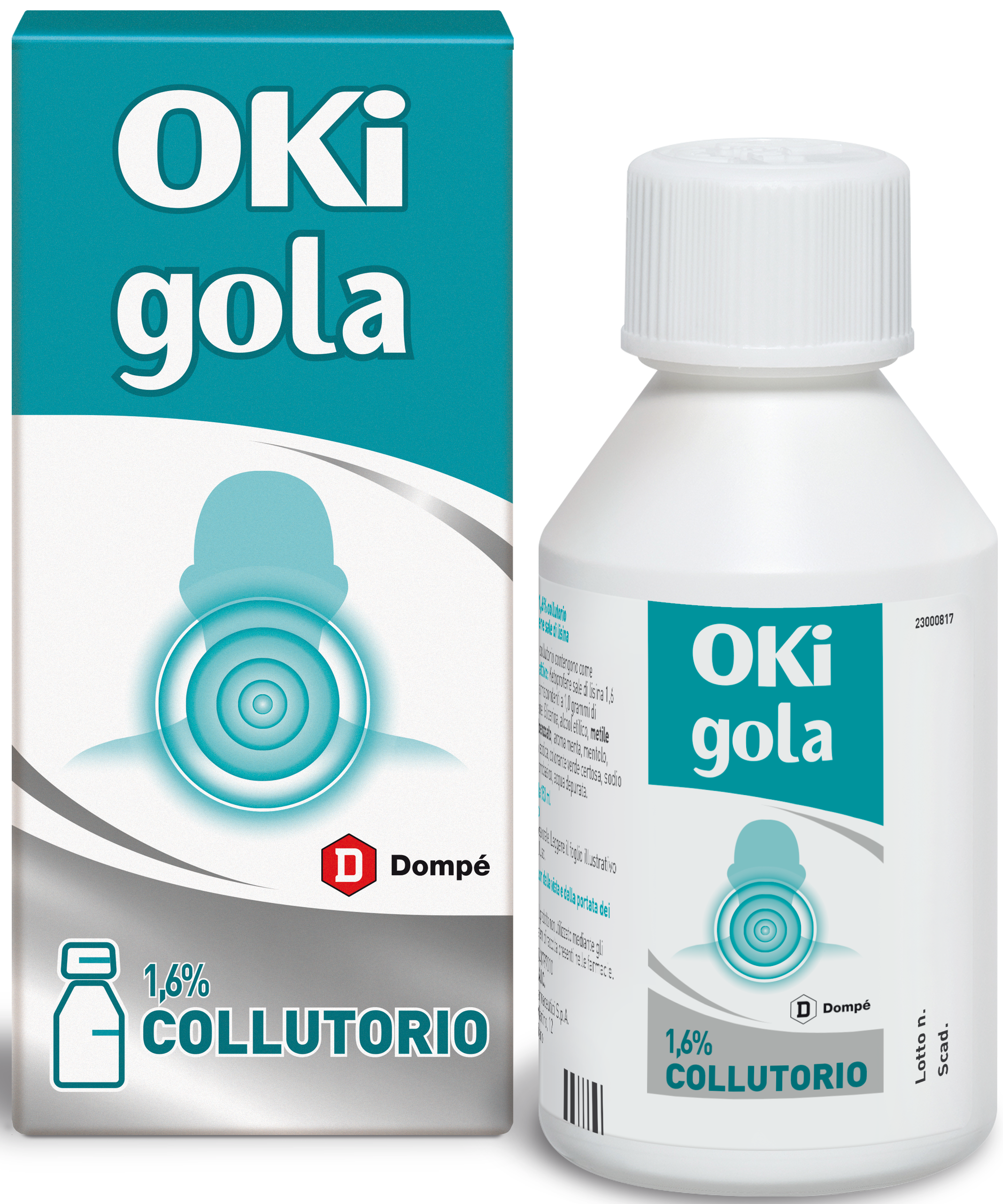 OKI GOLA*COLLUT 150ML 1,6% - Farmacia Puddu Baire S.r.l.