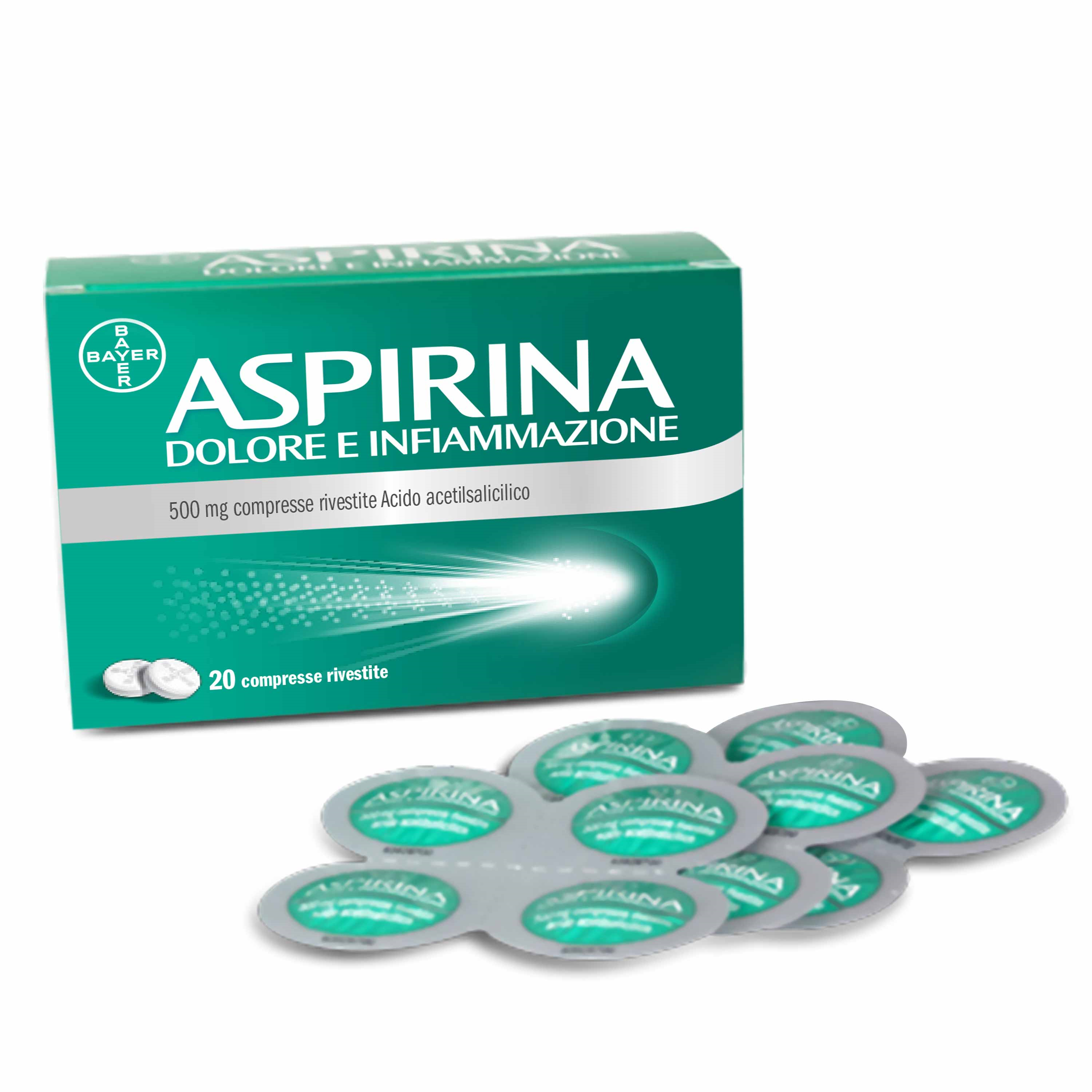 ASPIRINA DOLORE INF*20CPR500MG - Farmacia Puddu Baire S.r.l.