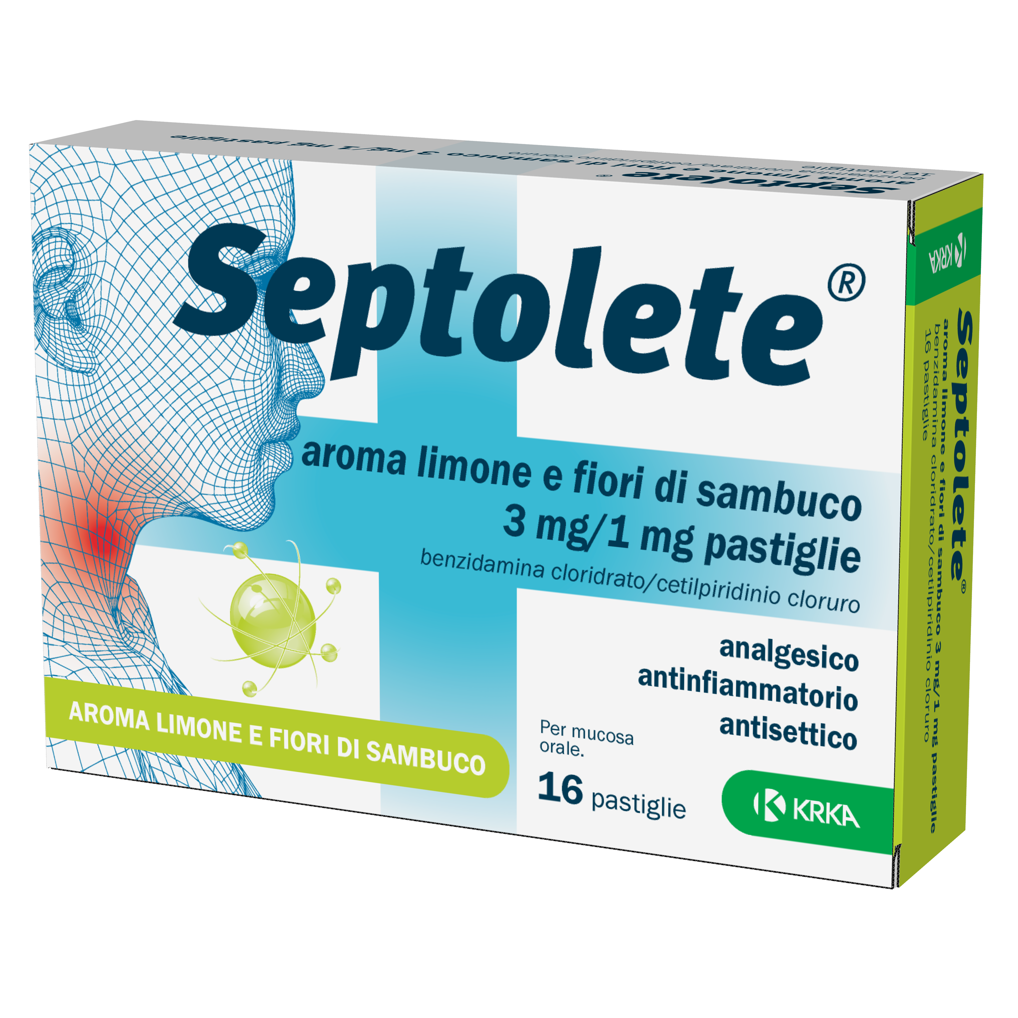 SEPTOLETE*16PAST3+1MG LIM FIOR - Farmacia Puddu Baire S.r.l.