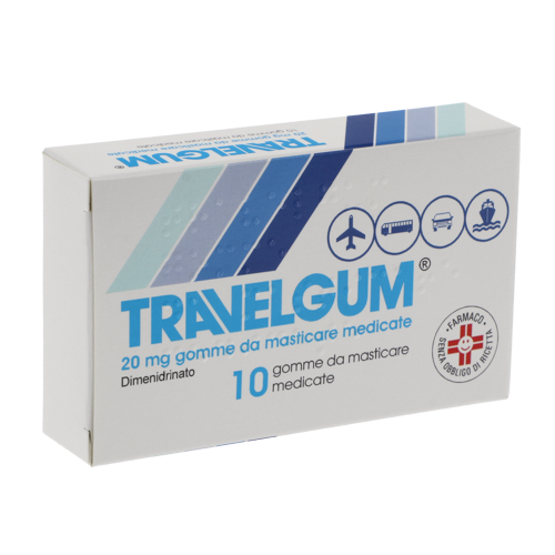 TRAVELGUM*10GOMME MAST 20MG - Farmacia Puddu Baire S.r.l.