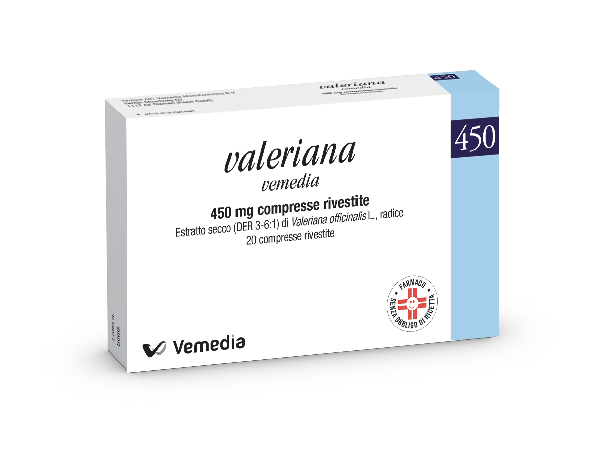VALERIANA VEMEDIA*20CPR RIV450 - Farmacia Puddu Baire S.r.l.