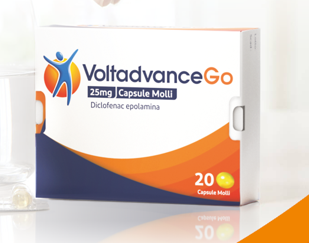 VOLTADVANCEGO*20CPS MOLLI 25MG - Farmacia Puddu Baire S.r.l.