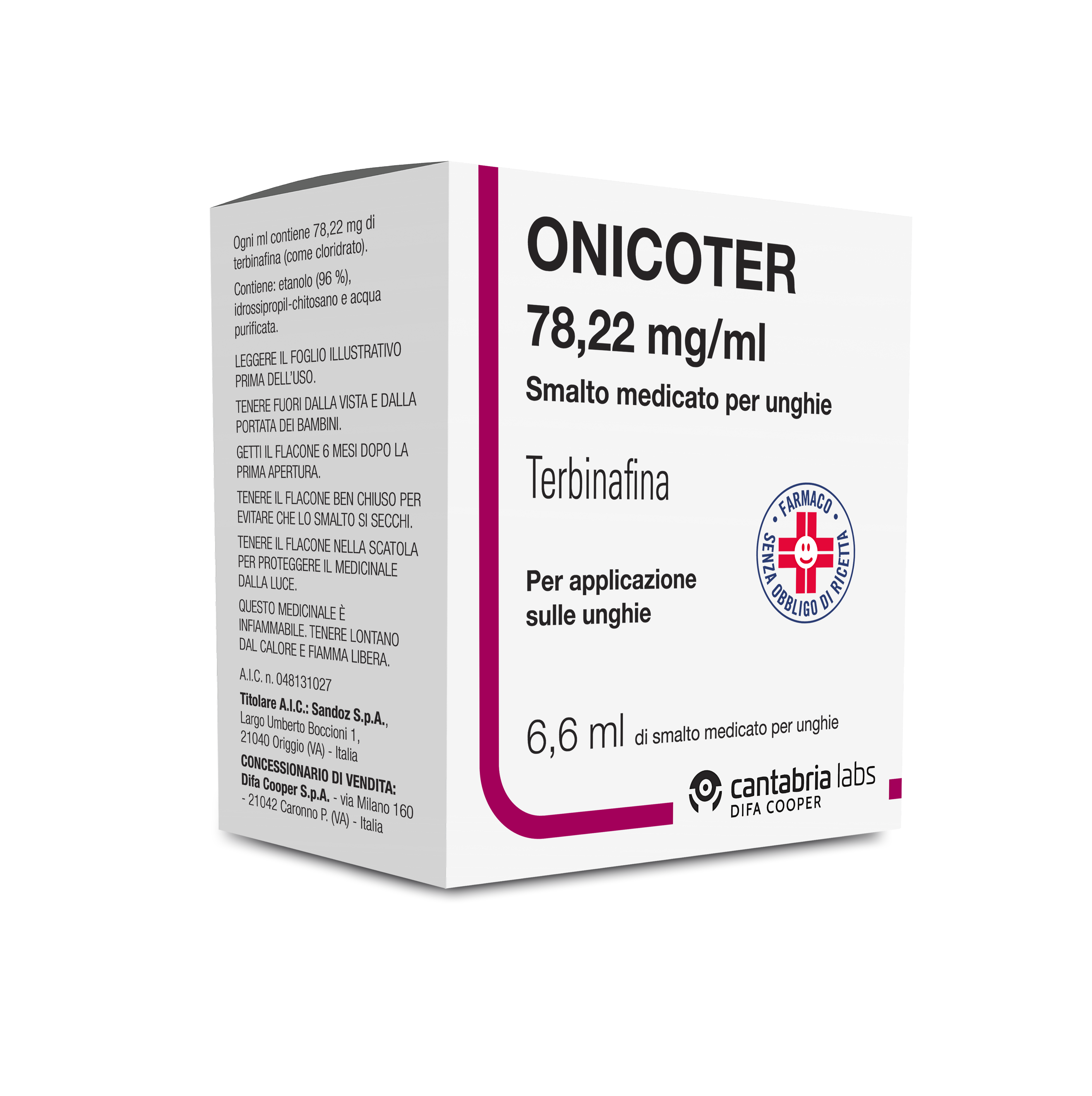ONICOTER*SMALTO MED 1FL 6,6ML - Farmacia Puddu Baire S.r.l.