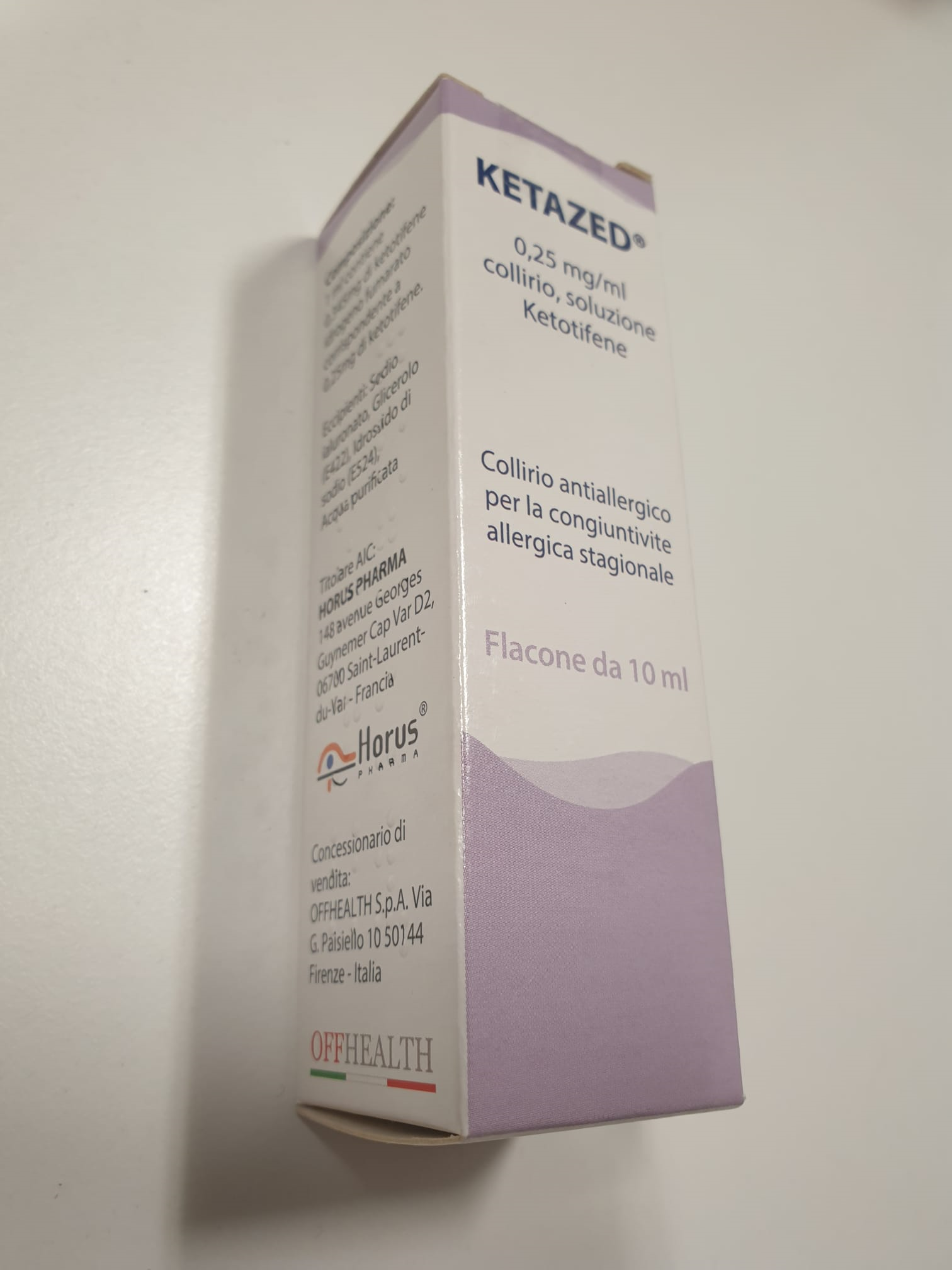 KETAZED*COLL 1FL 10ML0,25MG/ML - Farmacia Puddu Baire S.r.l.