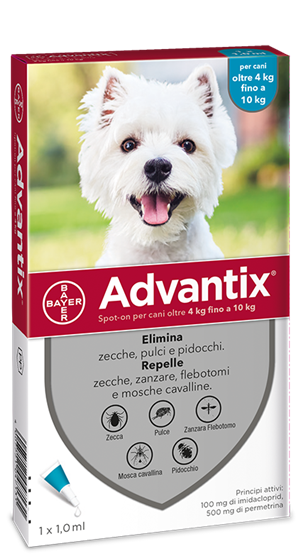 ADVANTIX SPOT ON*1PIP 4-10KG - Farmacia Puddu Baire S.r.l.