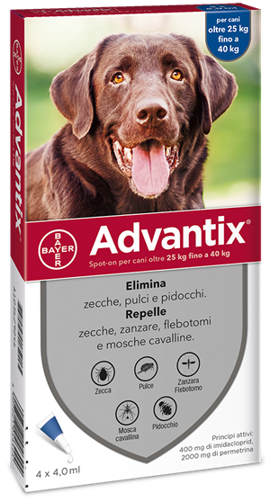 ADVANTIX SPOT ON*4PIP 25-40KG - Farmacia Puddu Baire S.r.l.