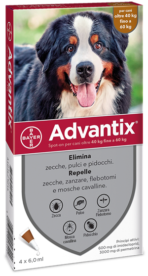 ADVANTIX SPOT ON*4PIP 40-60KG - Farmacia Puddu Baire S.r.l.