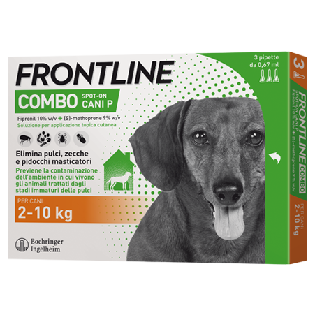 FRONTLINE COMBO*3PIP 2-10KG CA - Farmacia Puddu Baire S.r.l.