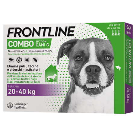 FRONTLINE COMBO*3PIP 20-40KG C - Farmacia Puddu Baire S.r.l.