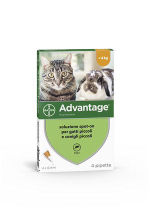 ADVANTAGE*4PIP 0,4ML SPOTON - Farmacia Puddu Baire S.r.l.