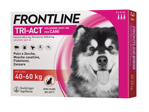 FRONTLINE TRI-ACT*3PIP 40-60KG - Farmacia Puddu Baire S.r.l.