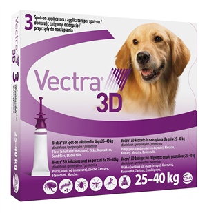 VECTRA 3D*3PIP 25-40KG VIOLA - Farmacia Puddu Baire S.r.l.