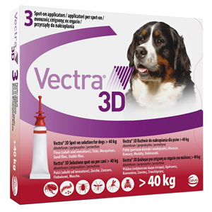 VECTRA 3D*3PIP >40KG ROSSO - Farmacia Puddu Baire S.r.l.
