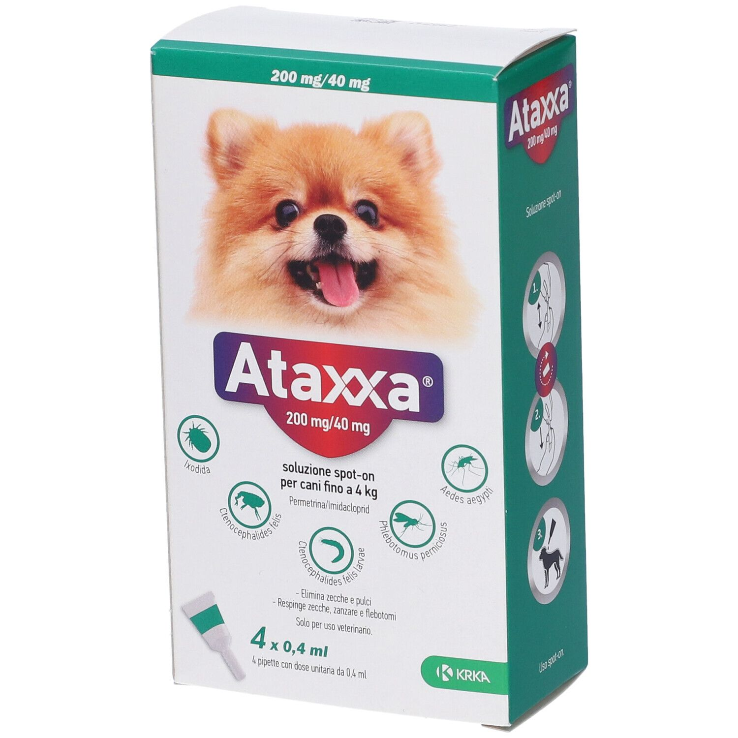 ATAXXA SPOTON*4PIP 0-4KG - Farmacia Puddu Baire S.r.l.