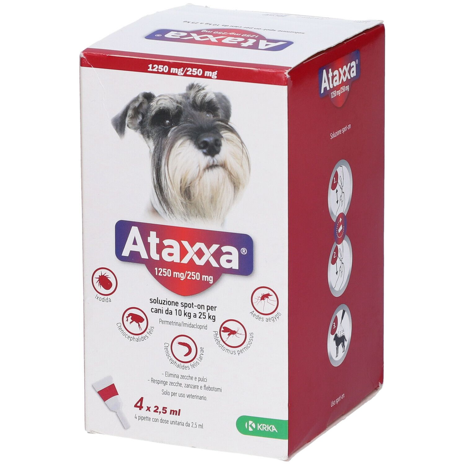 ATAXXA SPOTON*4PIP 10-25KG - Farmacia Puddu Baire S.r.l.