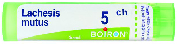LACHESIS MUTUS 5 CH GRANULI - Farmacia Puddu Baire S.r.l.