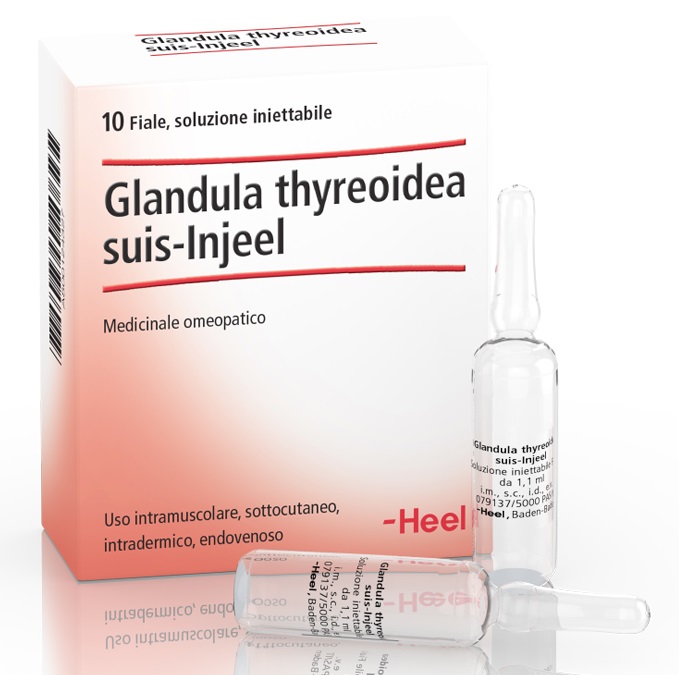 HEEL GLANDULA THYROIDEA SUIS INJEEL 10 FIALE - Farmacia Puddu Baire S.r.l.
