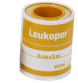 CEROTTO IN ROCCHETTO LEUKOPOR IPOALLERGENICO TESSUTO NON TESSUTO BIANCO 5X500 CM - Farmacia Puddu Baire S.r.l.