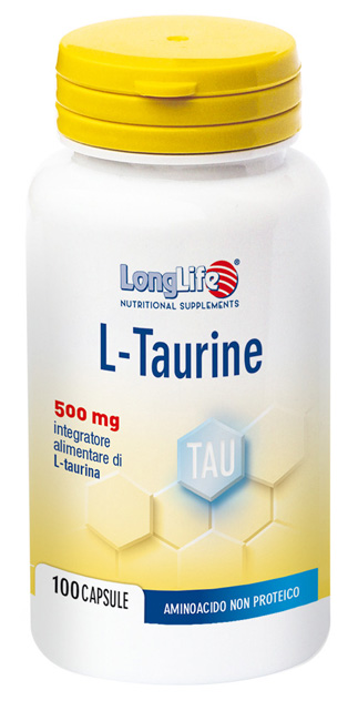 LONGLIFE LTAURINE 500 MG 100 CAPSULE - Farmacia Puddu Baire S.r.l.