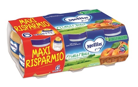 MELLIN OMOGENEIZZATO FRUTTA MISTA 100 G 6 PEZZI - Farmacia Puddu Baire S.r.l.