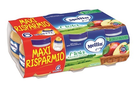 MELLIN OMOGENEIZZATO MELA 100 G 6 PEZZI - Farmacia Puddu Baire S.r.l.