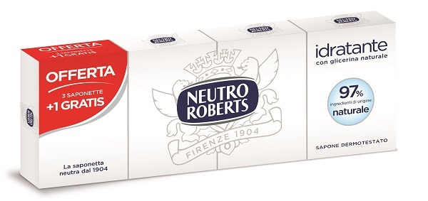 NEUTRO ROBERTS SAPONE SOLIDO 4 PEZZI 100 G - Farmacia Puddu Baire S.r.l.