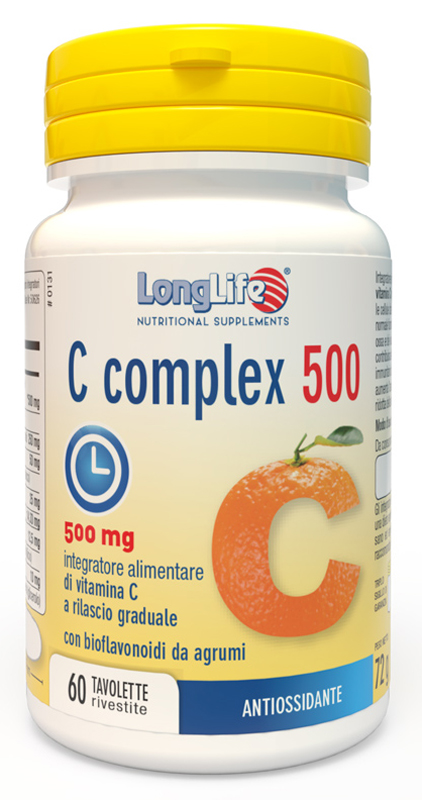 LONGLIFE C COMPLEX 500 TIME RELEASED 60 TAVOLETTE - Farmacia Puddu Baire S.r.l.